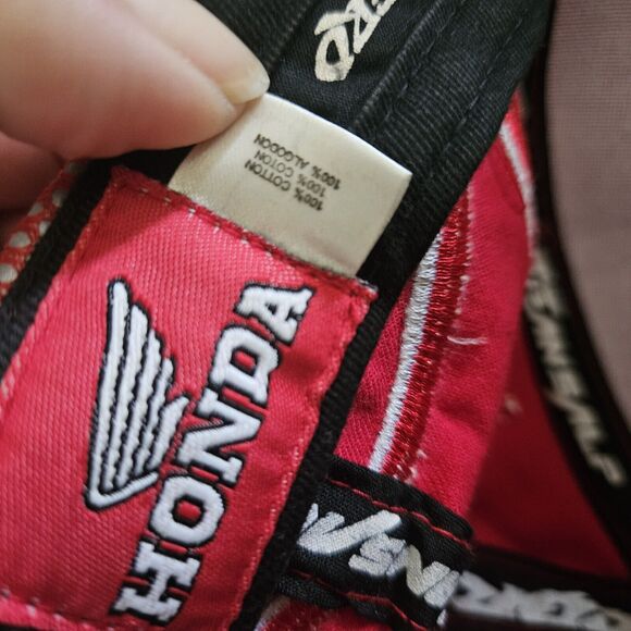 Honda Racing Cap One Size Fits Most Adult Euc Red Baseball Cap Nascar - Picture 8 of 8